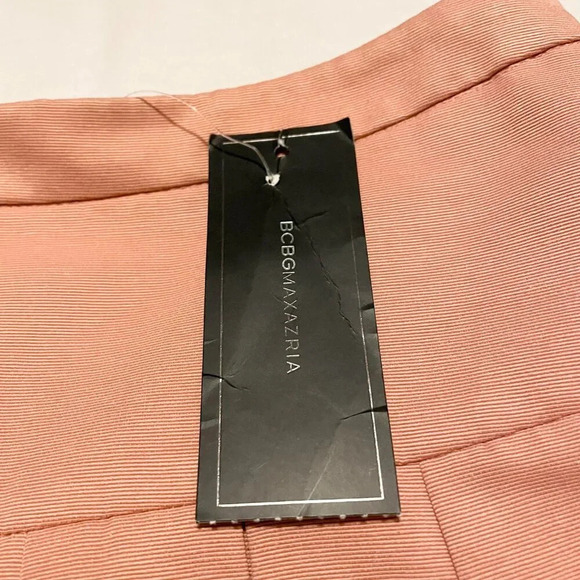 BCBGMaxazria Skirt Womens Size Small Blush Aria Pleated Rear Zip Casual - Picture 4 of 14
